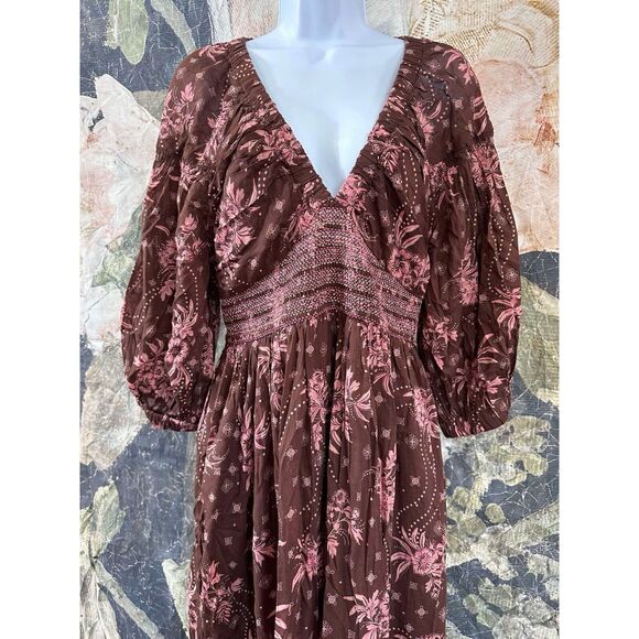 New Free People Golden Hour Maxi Dress size Medium - Picture 8 of 8